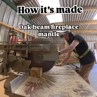 How it’s made here at Celtic timber ! 
Have you ever wondered how we make your oak beams for you, now you have the answers.
Today we made a 6x4 oak beam 4ft long with a lightly worked edge. 

#oakbeam