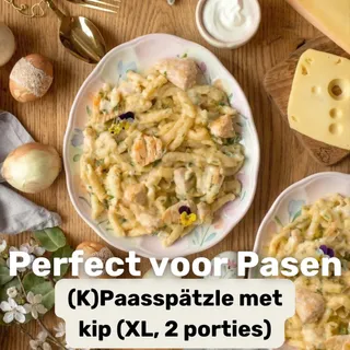 (K)paasspätzle op het menu dit paasweekend 🐣🧀

Romige Käsespätzle met kip, boordevol smaak en klaar in minuten. Perfect als je wilt genieten zonder uren in de keuken te staan.

#pasen #paasweekend #me