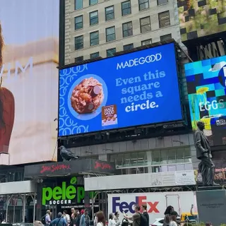We thought Times Square was in need of an iconic circle. NYC, we’re taking over 💥