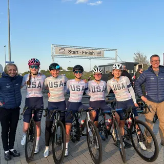 Our junior women’s team has been at our European HQ in Sittard over the past week preparing for Omloop Van Borsele! This group was selected from the @usajuniorscup races and are ready for some Europea