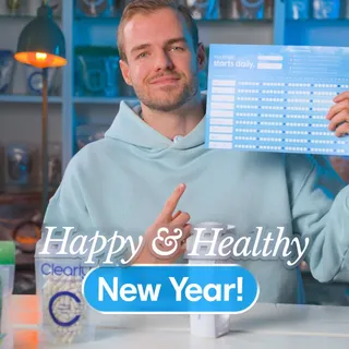 🎆 A very happy and healthy New Year! A great moment to put your health back at #1. And with Clearly, we want to help you with that as much as possible. 🩵

That’s why we make #1 products and do everyth