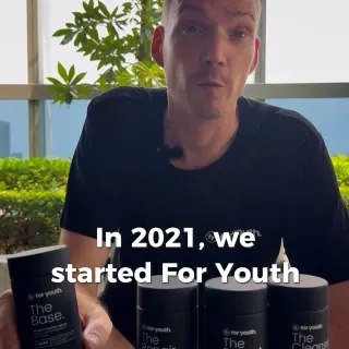 For Youth, Four Years 🎂 Use BDAY in the check out for up to 42% off! 👉🏻 www.for youth.co #foryouth #longevity #nmn #healthyageing