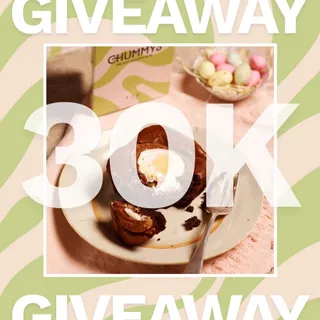 🚨CLOSED🚨 🎉✨ 30K GIVEAWAY ✨🎉

We’re nearly at 30,000 of you amazing lot! and we couldn’t let it pass without saying a HUGE thank you — the Chummys way 💛

Your Easter treats are about to level up! becau
