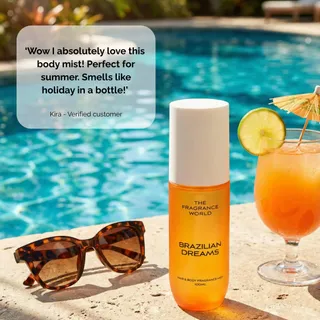 POV: you just found your summer scent 🌴
“Holiday in a bottle” isn’t an exaggeration… it’s this.

Brazilian Dreams = sun, skin, and cocktails on repeat ☀️
