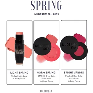 Find your perfect blush this season! 🌿✨ Seasonal color guide by @colourlabstylist - which season are you? ⁠
⁠
Shop your blush and receive 30% off with code NUDEFAM30 on Nudestix.com