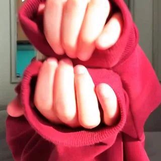 thoughts. just peace and soft fabric 😌 #hoodie #anxiety #adhd #fidgeting #stressball