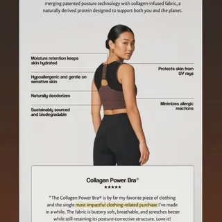 The future of women’s wellness isn’t a supplement. It’s what you wear.Collagen for your skin. Correction for your spine. Finally in one. You’ve never worn anything like this. Your body will know the d