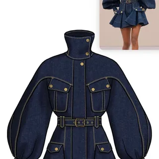 Technical Drawing Demo by @fashiondraw.app 🪄
Template｜Figures and Flats → Woman Flat 3
Tool｜Actions → Canvas → Turn on Symmetry
Outline｜Bleeding Bold Ink
Technical｜Buttons → Press Button, Stud Button
