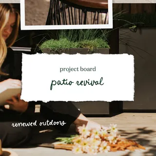 Project Board: Patio Revival 🌿

Three simple ways to revive your patio this season:
🪴 Deck tiles that instantly warm up a space and create a clean foundation that makes everything else feel intentiona