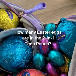 [G I V E A W A Y] Hoppy Easter! 🐇🐣 We're giving away a 2-in-1 Tech Pouch to the person who can correctly guess the number of Easter Eggs inside!

For your chance to WIN, like this post, make sure you'
