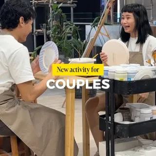 New date idea for couple! One memory to create.❤️

Skip the usual dates. 
Try something a little messy, a little unexpected.

You’ll paint, swap canvases halfway, and probably question each other’s ch