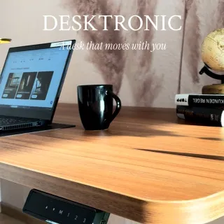 Working from home just got an upgrade!✨

So happy to receive this desk from @desktronic 🥰 their desk setup makes switching between sitting and standing effortless 😎 one button and it adjusts instantly