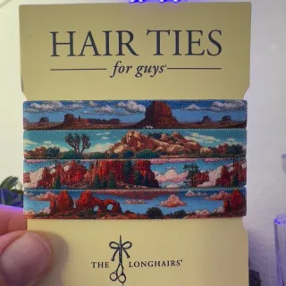 The Southwesterns. Spicy southwestern hair ties, conceived in reverence for the vast beauty and uncontained wonder of our national parks in the American Southwest, from Joshua Tree to the Grand Canyon