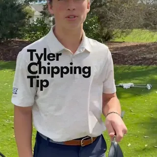 @tyzshorts chipping tip of the day. Don’t over complicate things. Get the ball on the ground asap with a lower lofted club!