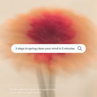 This is your sign to spring clean your mind, not just your home! 💐

Most people spend spring cleaning everything around them and completely skip the thing that’s actually making them feel scattered. T