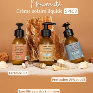 ☀️ NOUVEAUTÉ : la crème solaire liquide Comme Avant ☀️

Une protection solaire fidèle à nos engagements, dans un format liquide pensé pour faciliter l’application, surtout chez les plus petits qui ont