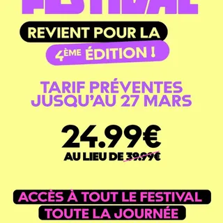 Le Bliss Festival revient pour la 4ème édition, le 13 juin, au @lecarreaudutemple pour une journée full Bliss, qui VOUS sera dédiée !!

Une journée pour se retrouver, s’émouvoir, s’informer, rire, éco