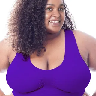 Velvet Iris is back and looking very hard to resist 💜

After flying out in our Fuller Cup set, it’s finally landed in our original Comfort Bra. Skin-soft, pull-on, and so comfy you might forget to tak